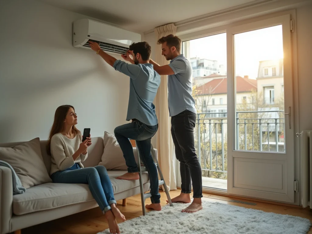 Photo clim-appartement-systemes-reversibles-reduire-facture